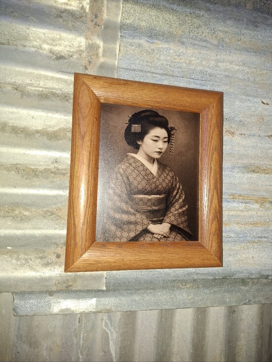 Other - Geisha In Gucci Kimono Vintage Framed Photograph By Neon Nicho